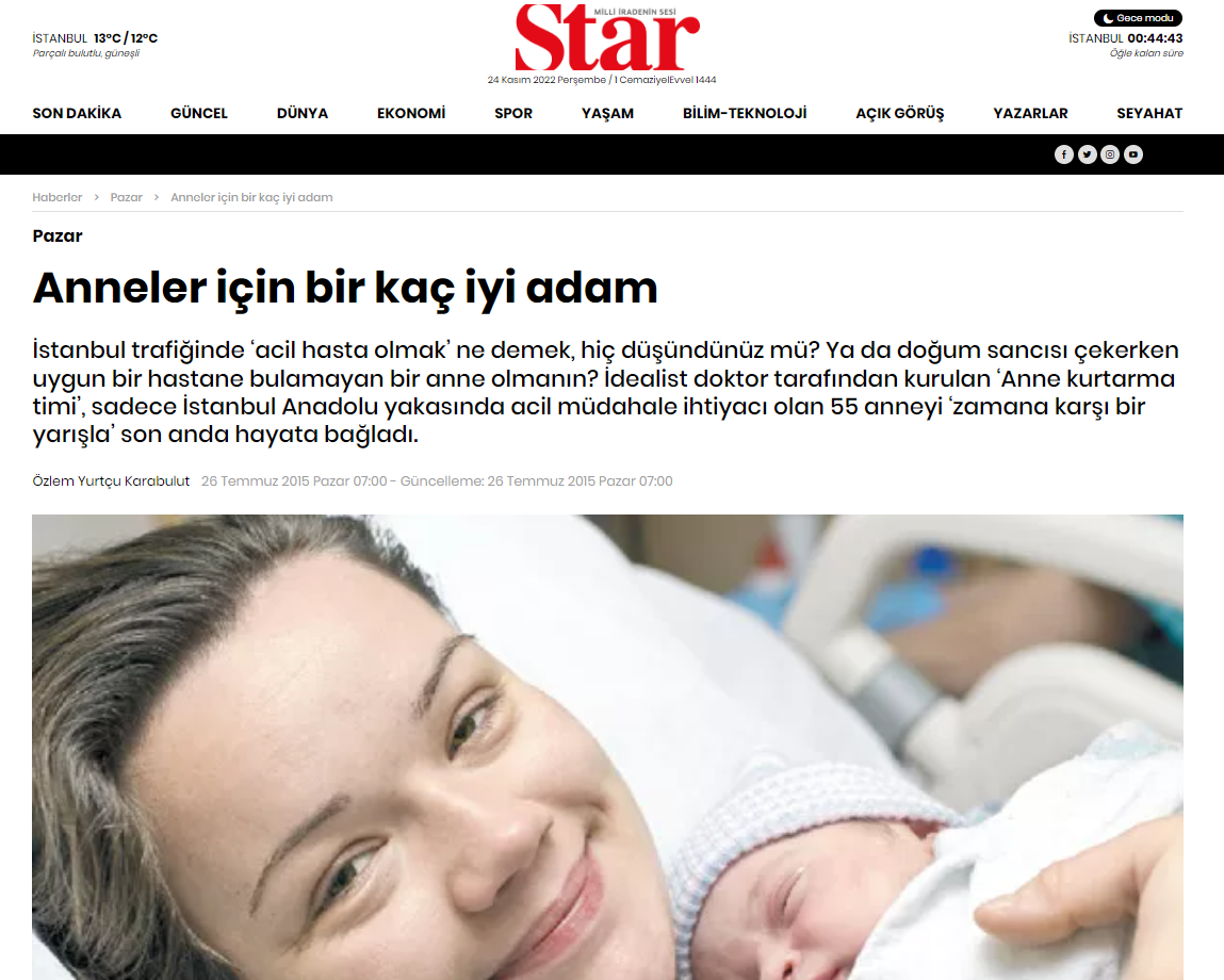 Prof. Dr. Taylan Şenol basında — haber kupürü 9